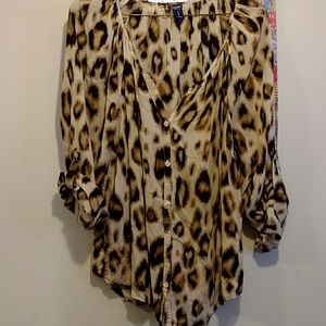 Animal print top